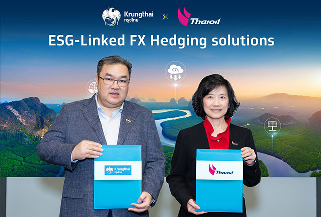 Thaioil and Krungthai Sign MOU on ESG-Linked FX Hedging to Drive Sustainable Organization